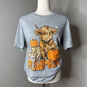 fall cow tee